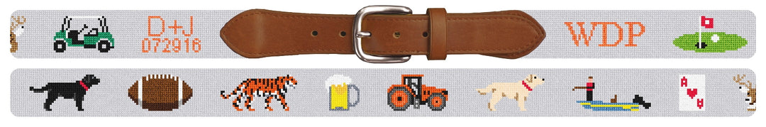Custom Needlepoint Belt