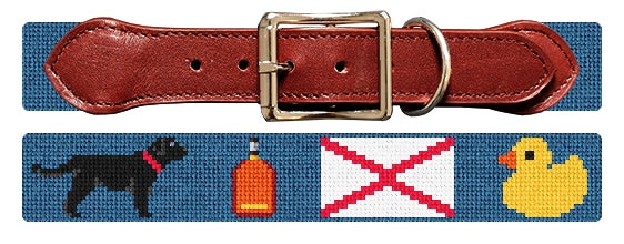 Custom Needlepoint Dog Collar