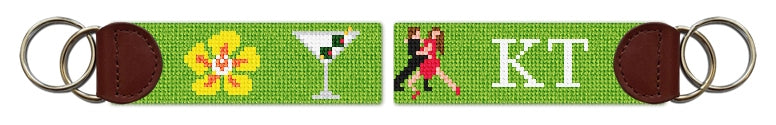 Custom Needlepoint Key Fob