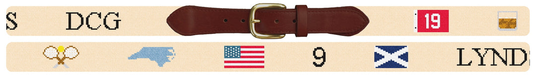 Custom Needlepoint Belt