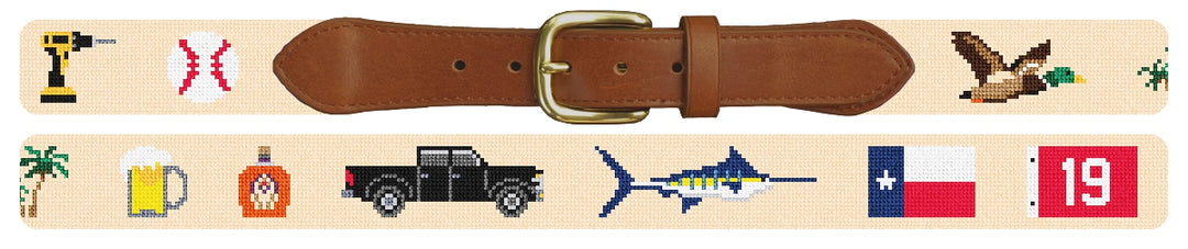 Custom Needlepoint Belt