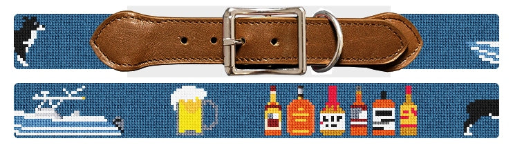 Custom Needlepoint Dog Collar