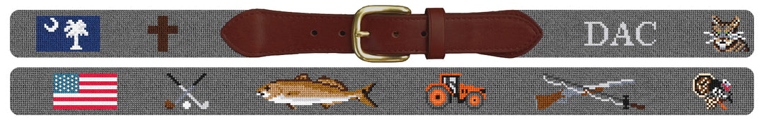 Custom Needlepoint Belt