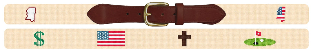 Custom Needlepoint Belt
