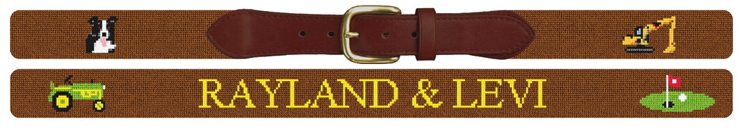 Custom Needlepoint Belt