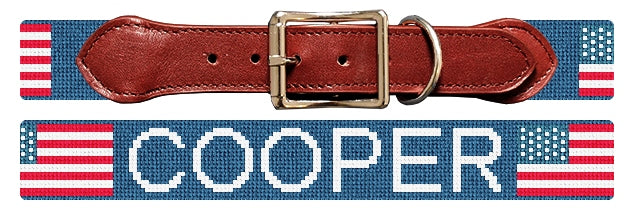 Custom Needlepoint Dog Collar