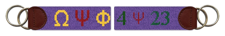Custom Needlepoint Key Fob