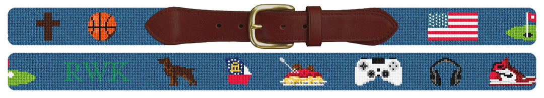 Custom Needlepoint Belt