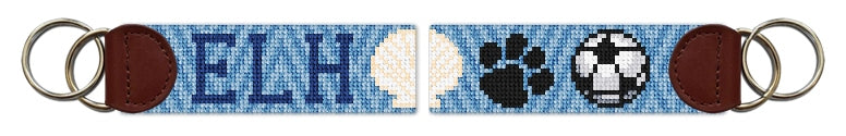Custom Needlepoint Key Fob
