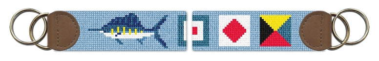 Custom Needlepoint Key Fob