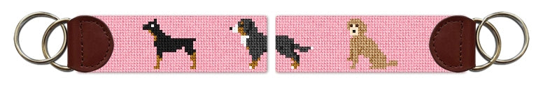Custom Needlepoint Key Fob