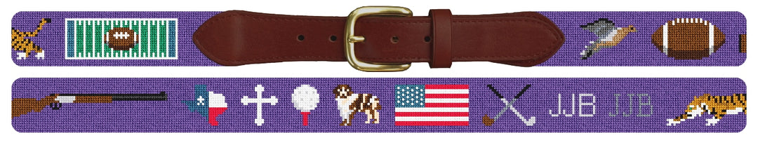 Custom Needlepoint Belt
