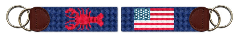 Custom Needlepoint Key Fob