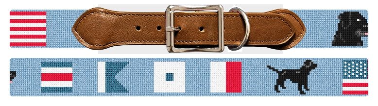 Custom Needlepoint Dog Collar