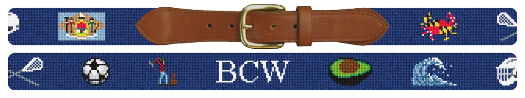 Custom Needlepoint Belt