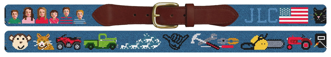Custom Needlepoint Belt