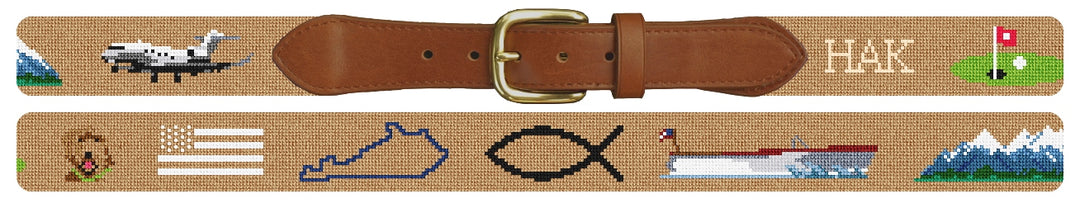 Custom Needlepoint Belt