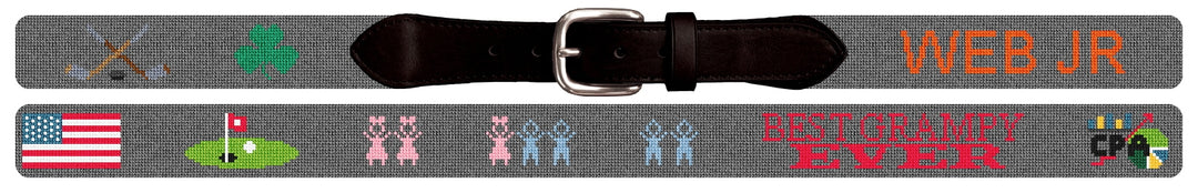 Custom Needlepoint Belt