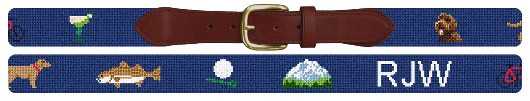 Custom Needlepoint Belt