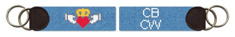 Custom Needlepoint Key Fob