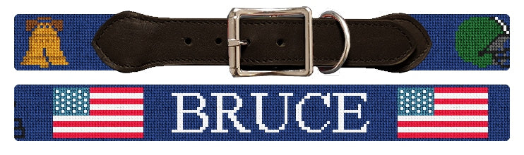 Custom Needlepoint Dog Collar