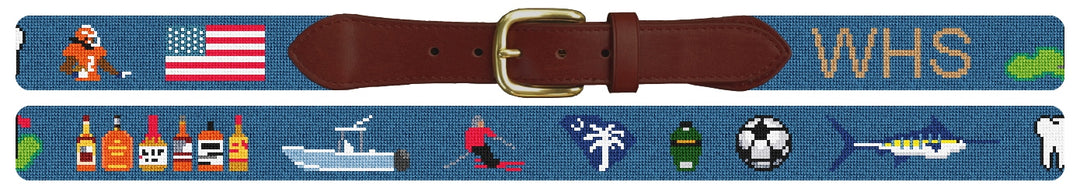 Custom Needlepoint Belt