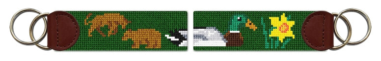 Custom Needlepoint Key Fob