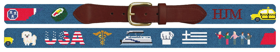 Custom Needlepoint Belt