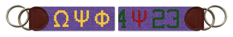 Custom Needlepoint Key Fob