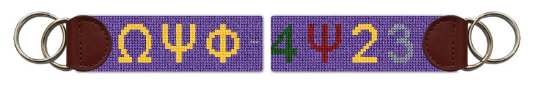Custom Needlepoint Key Fob
