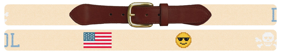 Custom Needlepoint Belt