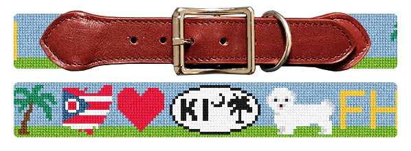 Custom Needlepoint Dog Collar
