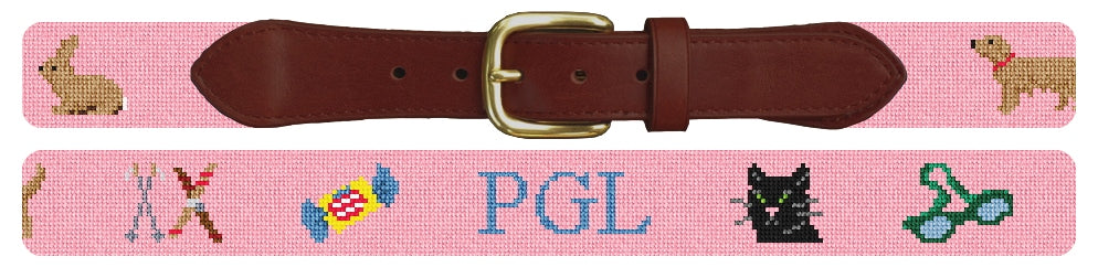 Custom Needlepoint Belt