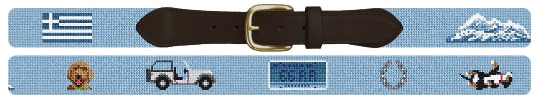 Custom Needlepoint Belt