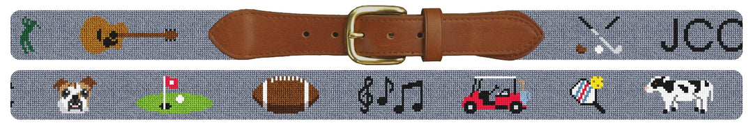 Custom Needlepoint Belt