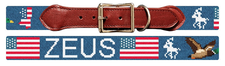Custom Needlepoint Dog Collar