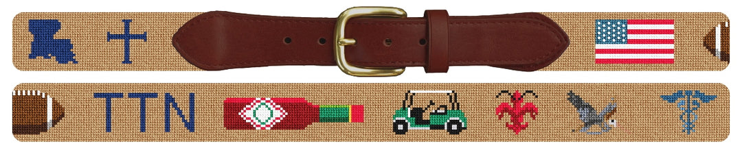 Custom Needlepoint Belt