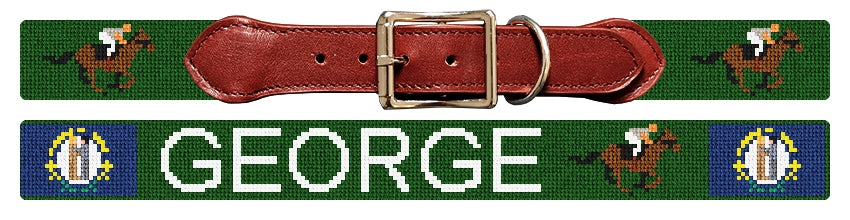 Custom Needlepoint Dog Collar
