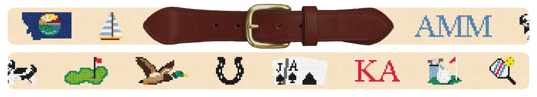 Custom Needlepoint Belt