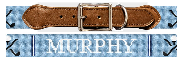 Custom Needlepoint Dog Collar