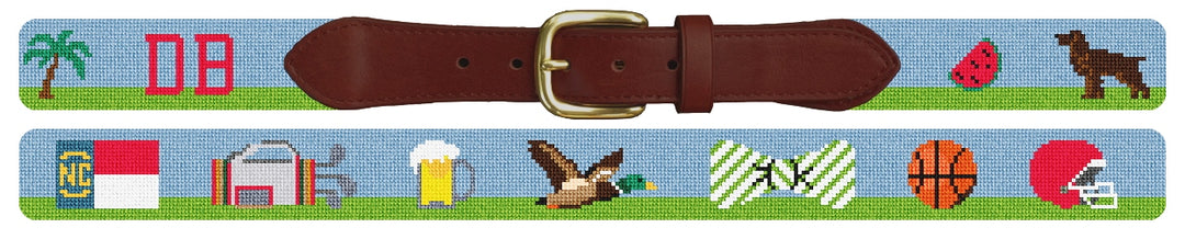 Custom Needlepoint Belt