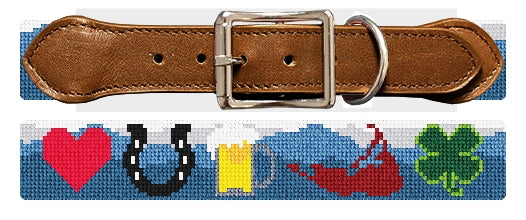 Custom Needlepoint Dog Collar