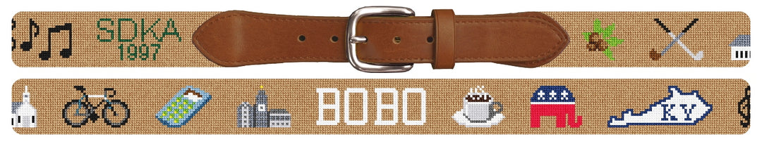 Custom Needlepoint Belt