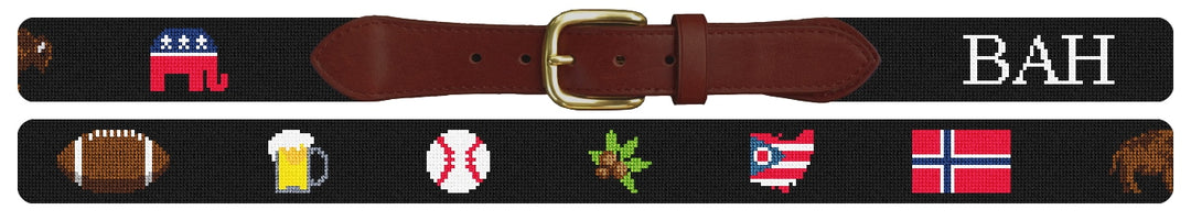 Custom Needlepoint Belt
