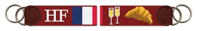 Custom Needlepoint Key Fob