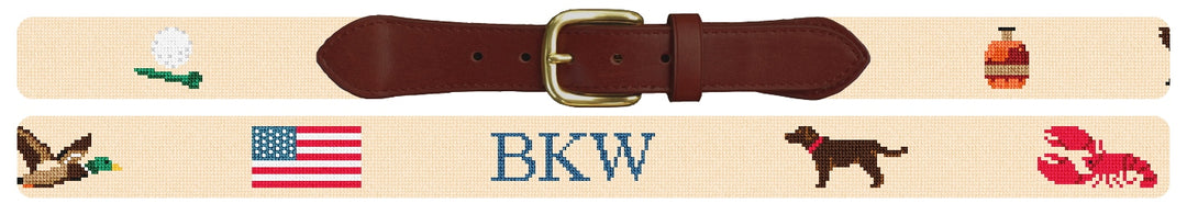 Custom Needlepoint Belt