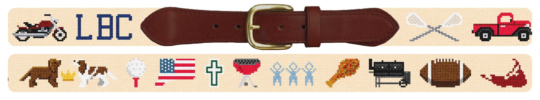 Custom Needlepoint Belt