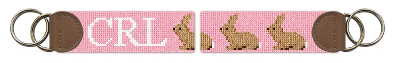 Custom Needlepoint Key Fob