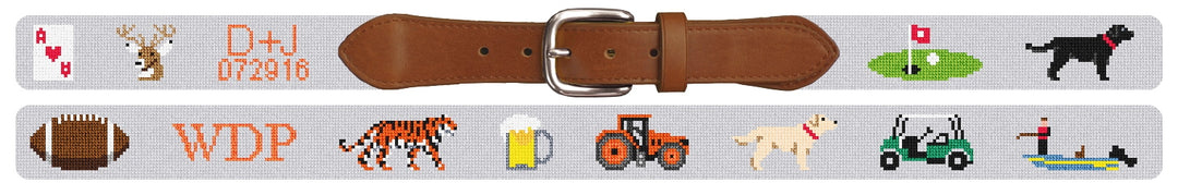 Custom Needlepoint Belt