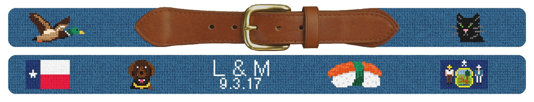 Custom Needlepoint Belt
